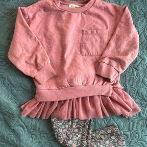 Jessica Simpson Pink Floral Kids Matching Set